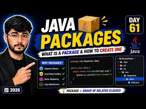 Packages in Java are JUST Folders?! 🤯 (Java Package Intro) ⚡ [2026]