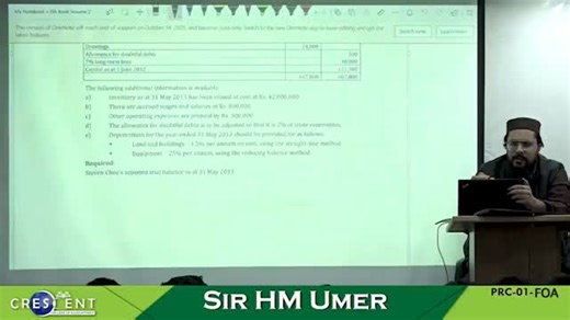 H M Umer Chaudhary | Discussion on FOA (PRC-1) Grid. Chapter wise Weightage as per new Education Scheme 2025. Video Speed 1.30. #prc #icap #exams... | Instagram