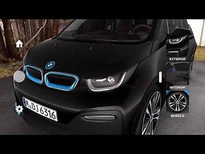 New BMW i3s electric car on Apple ARkit