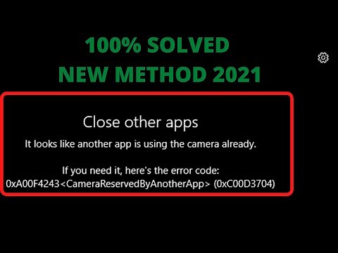 It looks like another app is using the camera already 0xa00f4288
