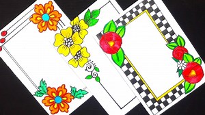 1.7K views · 67 reactions | Easy Border design || How to draw a beautiful border design for beginners || Pencil Sketch || Easy Border design || How to draw a beautiful border design for beginners || Pencil Sketch || easy flower drawings in pencil flower drawing colour easy #priyacreations #flowerdrawing #borderdesign | Priya creations | Facebook