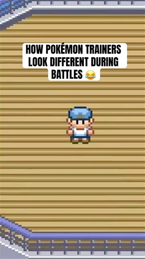 How Pokémon trainers look different during battles 😂 #pokemon #shorts
