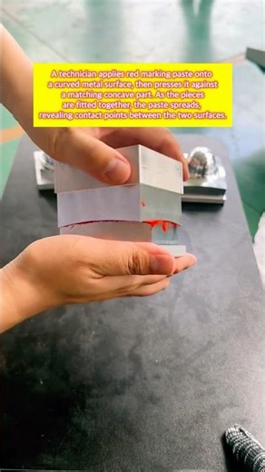 This Red Paste Reveals Precision Errors #engineering #work #craftsmanship