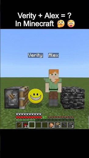 Verity + Alex = ? In Minecraft 🤔😲