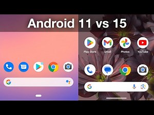 Android 11 vs Android 15 UIs (Pixel)