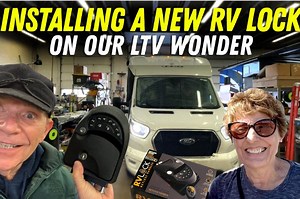 Installing the keyless RVLock on a motorhome (Super Easy Upgrade)