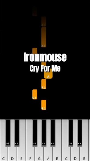 Ironmouse - Cry For Me 😭 (Wa Wa Wa) Piano Easy Tutorial