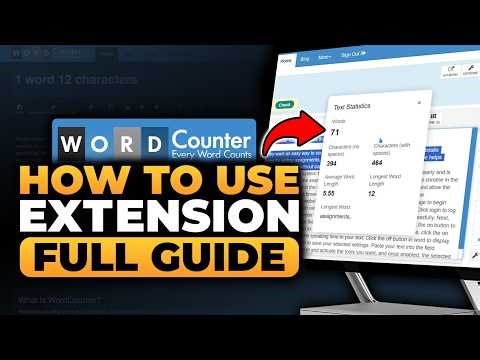 How To Use WordCounter Extension (BEST FULL GUIDE) | FAST & EASY | NO Yapping, To The Point!
