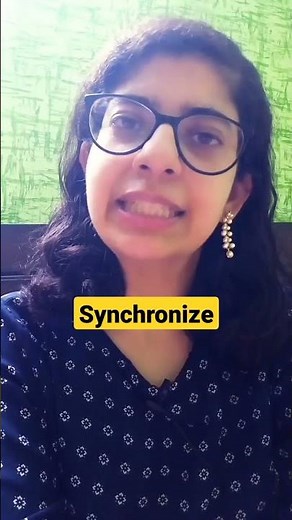 What does synchronize mean? 🤔 #shorts