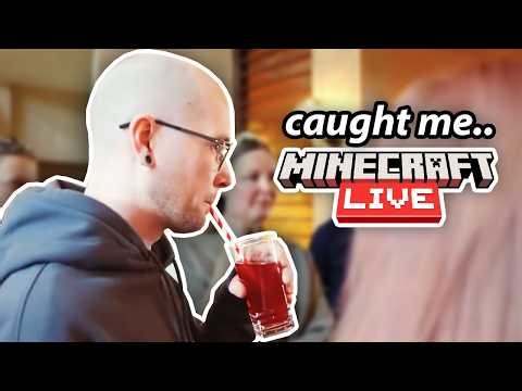 they caught me sippin' on minecraft live..