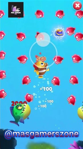 Fishdom 🐠 ads Mini Games 113.1 New update. Hungry fish video gameplay #masgamerszone