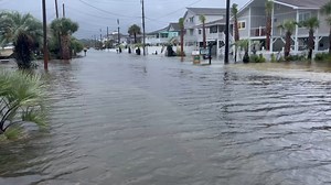 7.5K views · 38 reactions | We're continuing to see images of flooding across the Cherry Grove and North Myrtle Beach areas after rain from Idalia.  Tom Edwards >> https://tinyurl.com/2dl9rgx4 | WMBF News | Facebook