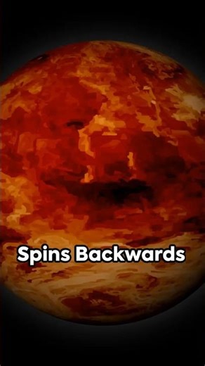 This Backwards Planet Has 243-Day Nights #venus #astronomy #shorts