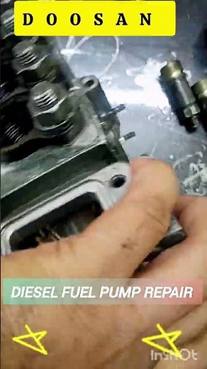 How to doosan diese Fuel pump repair