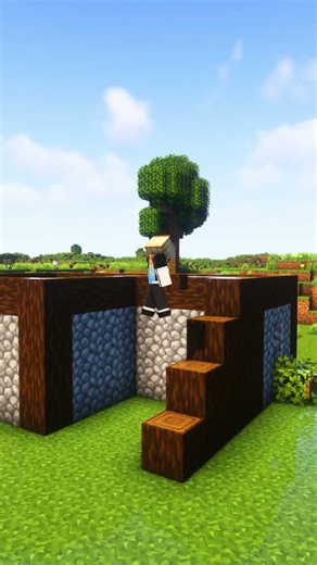 Cobblestone House Tutorial for Beginners #minecraft #minecrafthouse #tutorial