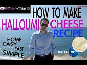 DIY How To Make Halloumi Homemade Cheese AWESOME Recipe COWBOYDIY.COM