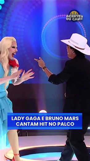 Pediram show internacional no palco do #AcerteOuCaia? Bruno Mars e Lady Gaga pra vocês! 😱 #Shorts