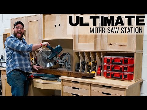 ULTIMATE Miter Saw Station with Downdraft Table!