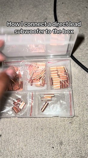 How to connect a direct lead subwoofer to a box