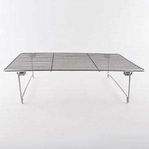 [Hot Item] Stainless Nonstick Cake Cooling Grid BBQ Cooling Rack with Folding Legs