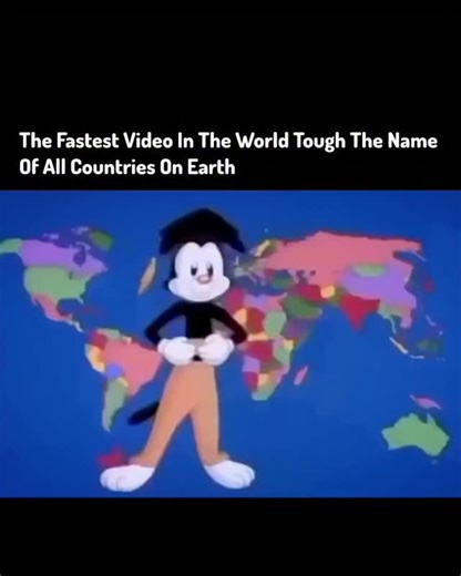 upside down on Instagram: "When I was a kid, geography felt impossible. But everything changed when I watched an episode of Animaniacs back in 1993. In the segment called "Yakko's World," the character Yakko Warner sings a fast-paced, catchy song listing dozens of countries in a row - all with rhythm, humor, and creativity. The video became a pop culture classic, still used today in schools and on social media to teach geography in a fun way. The song might seem way too fast, but that's exactly
