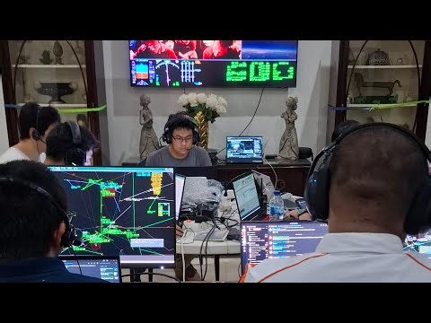 🔴 LIVE World Flight 2025 One Room Controlling Behind the scene IDVACC Indonesia Airspace ATCs