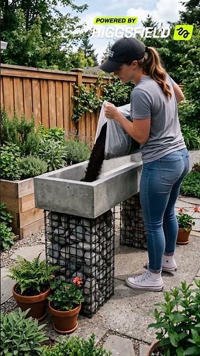 DIY Backyard Trash Bin Storage 🪴