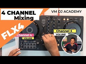 Pioneer DDJ FLX4 Four Channel Mixing Tutorial #flx4 #beginner