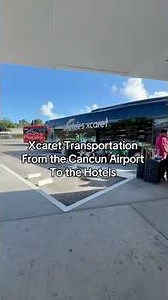 Xcaret Transportation from the #Cancun airport to the hotels!