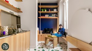 Watch a fashion student live inside a 226 sqft Milan micro apartment