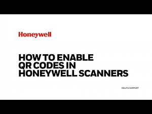 How to Enable QR codes in Honeywell Scanners