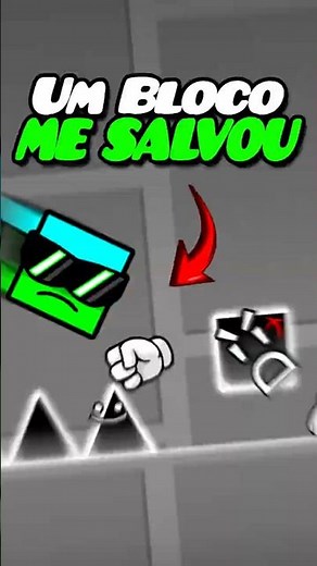 The Block Saves You in This Level! #geometrydash #gd #games #shorts
