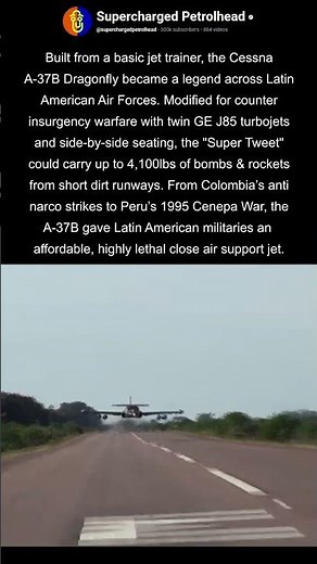 Cessna A-37 Dragonfly low flyby