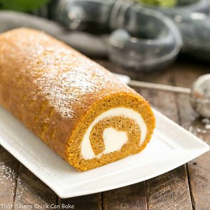 Pumpkin Roll Recipe - That Skinny Chick Can Bake