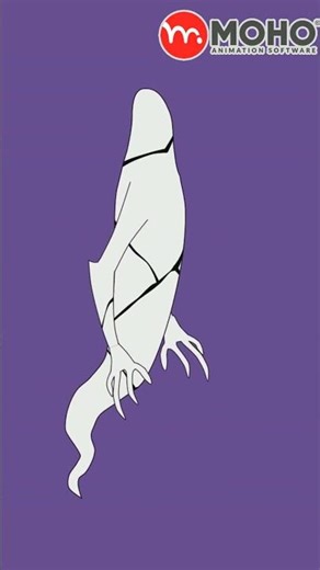 MOHO PRO 14 : CREAT GHOST FREAK CHARACTER (BEN 10) #animestudio #mohopro14 #moho #moho14 #shorts