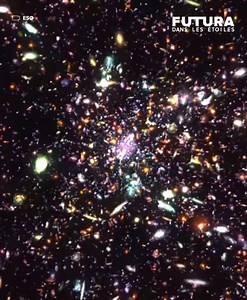 27K views · 2.5K reactions | [⚛️] Laissez vous porter à jusqu'aux confins de l'univers avec le son !  On vous emmène à la découverte d'une des galaxies les plus lointaines connues à ce jour ! | Futura explore l'espace | Facebook