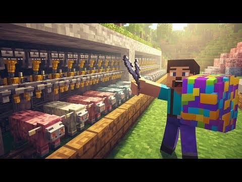 Minecraft Live 🐑 | Building Automatic Wool Farm 🔥