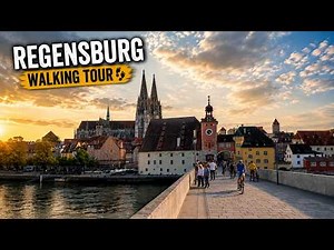 Regensburg, Germany 🇩🇪 | Walking Through a UNESCO Medieval City | 4K