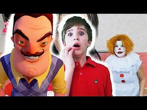 IT and Hello Neighbor collection of parodies. Оно и Привет сосед Parody IT (ESO) , Stephen King