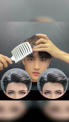 Men's Hairstyles Tutorial Using Comb Only