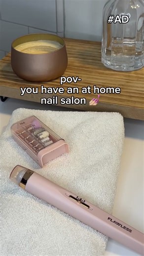 Don't break the bank when you break a nail! 😅 Save 💰 when you do your nails at home with the Flawless Salon Nails device. 💖 Shop the Flawless today on @target #AtHomeMani #nailtok #beautytok #athomemanidevice