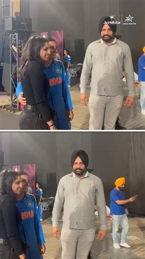 The biggest win deserves the warmest hugs 🤗💙 Team India celebrates with family after booking their spot in CWC 25 final.😍 WATCH #CWC25 FINAL 👉 #SAvIND | SUN, NOV 2, 2 PM on Star Sports Network & JioHotstar | Star Sports