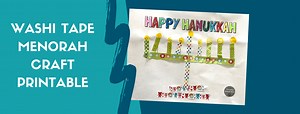 Hanukkah Menorah Washi Tape Printable - Everyday Jewish Mom