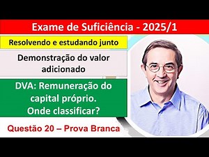 B20. Demonstração do valor adicionado. DVA: Remuneração do capital próprio. Onde classificar?