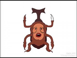 こびとづかん カブトヨソオイ お絵かき ぬりえ カクレモモジリ
