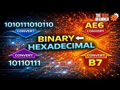 Lecture 1.3 – Binary to Hexadecimal & Hexadecimal to Binary | Step-by-step tutorial