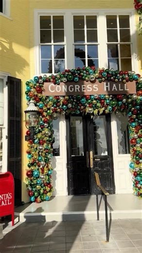 Cape May Food & Travel on Instagram: "Christmas in Cape May is like stepping into a Hallmark movie. The town transforms into a winter wonderland, blending Victorian charm with festive cheer. Here’s what makes it magical: 1. Victorian Decorations: The historic homes and inns are adorned with twinkling lights, wreaths, and garlands, capturing the spirit of an old-fashioned Christmas. 2. Holiday Tours: Visitors can join trolley tours to admire the beautifully decorated homes and learn about Cape Ma