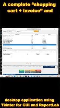 Window Shopping Cart | Python #python #pythontutorial #programming #chatgpt