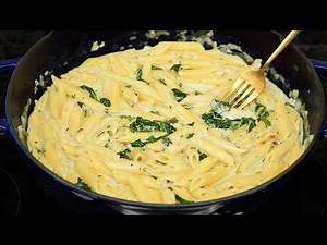 The most delicious pasta recipe in 10 minutes! Quick and delicious pasta with creamy sauce