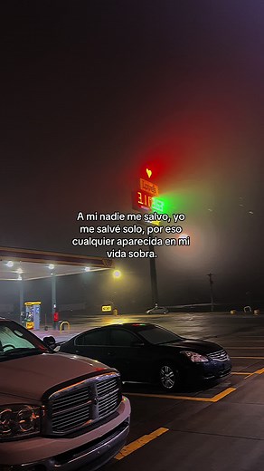 Nighttime Gas Station Scenes with Reflective Lights